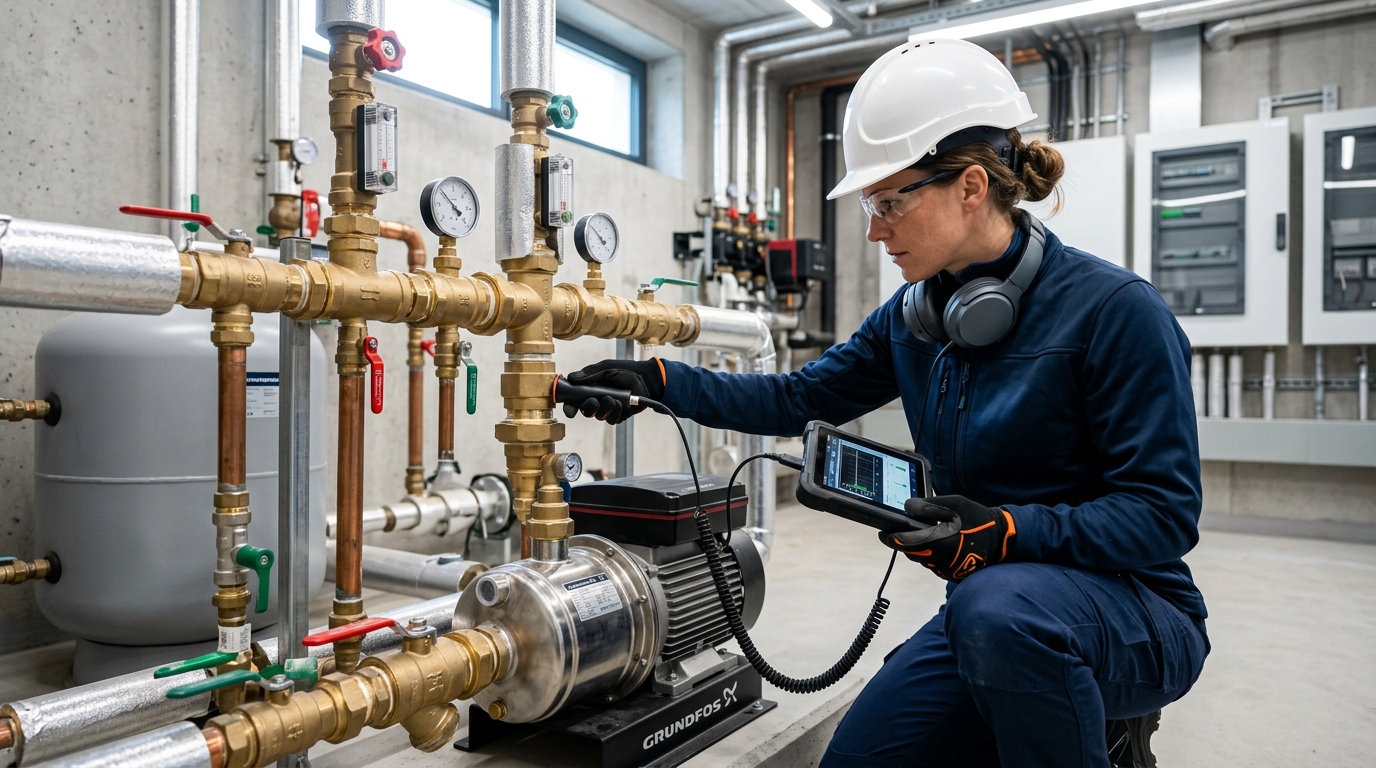 Acoustic Leak Detection and Booster Pump Maintenance